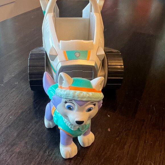 Paw Patrol Everest’s Rescue Snowmobile Snow Plow Vehicle with Everest Figure HTF - Picture 6 of 10